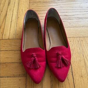 J. Crew red tassel loafer